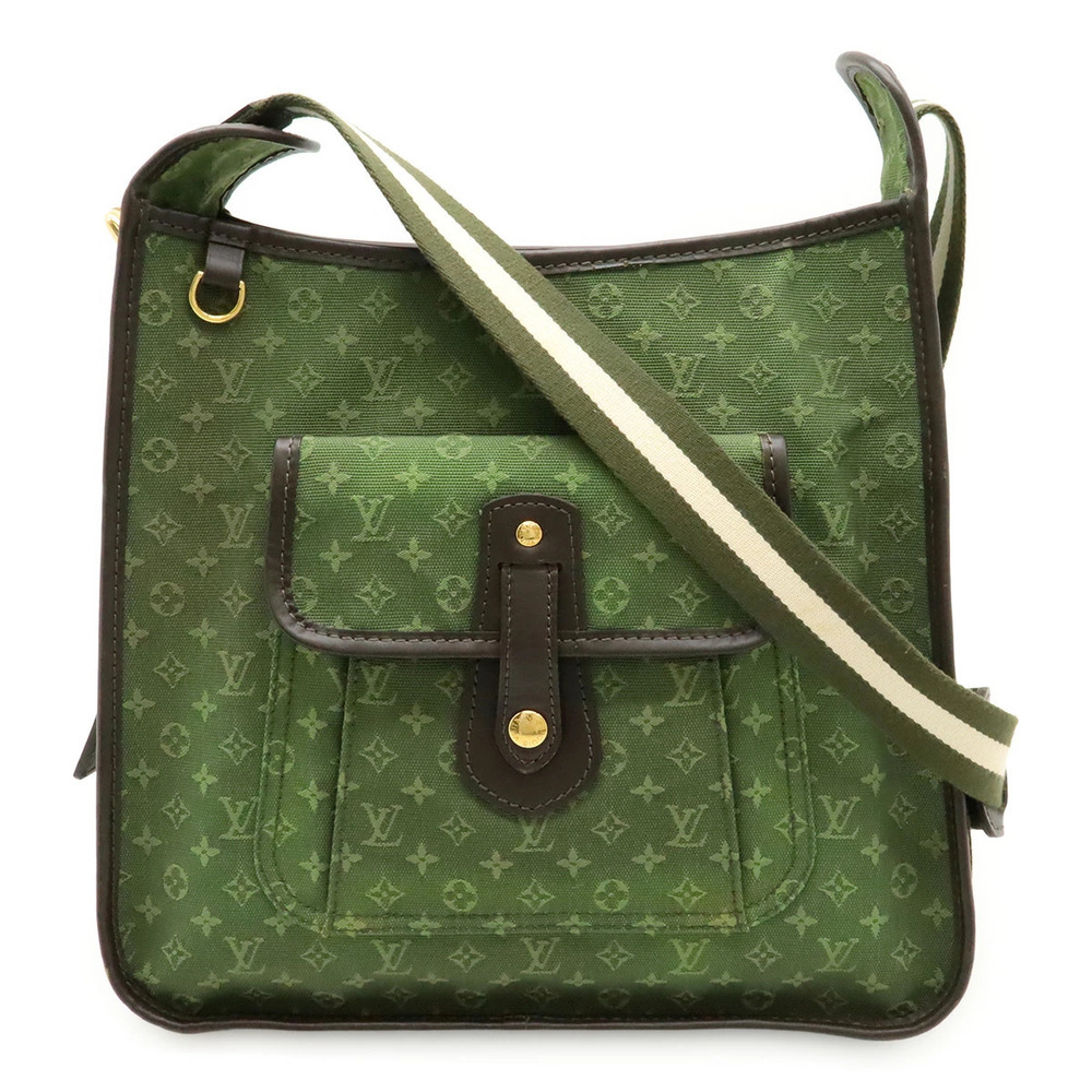 LOUIS VUITTON Monogram Buzas Marie Kate Crossbody Bag Canvas Leather Khaki Green